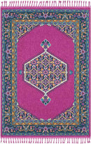 Brenna Traditional Bright Pink Area Rug