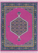 Brenna Traditional Bright Pink Area Rug