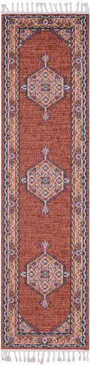 Brenna Traditional Brick Area Rug