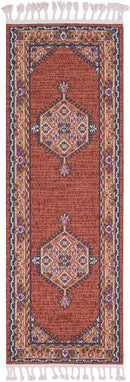 Brenna Traditional Brick Area Rug