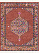 Brenna Traditional Brick Area Rug
