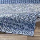 Angelica Global Bright Blue Area Rug