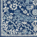 Olivia Traditional Dark Blue Area Rug