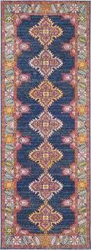 Isla Traditional Navy/Gray Area Rug