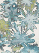 Dylaan Modern Aqua Area Rug