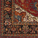 Elanor Traditional Dark Red Area Rug