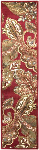 Gariel Traditional Dark Red Area Rug