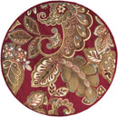 Gariel Traditional Dark Red Area Rug