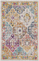 Emilly Traditional Saffron/Burnt Orange Area Rug