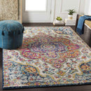 Lola Traditional Pink/Saffron Area Rug