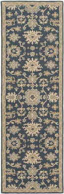 Ness Traditional Navy Area Rug