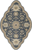 Ness Traditional Navy Area Rug