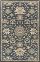 Ness Traditional Navy Area Rug