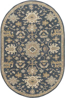 Ness Traditional Navy Area Rug