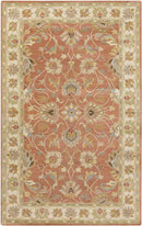 Paris Traditional Burnt Orange Area Rug