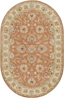 Paris Traditional Burnt Orange Area Rug