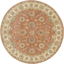 Paris Traditional Burnt Orange Area Rug