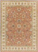 Paris Traditional Burnt Orange Area Rug