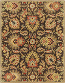 Lyon Traditional Dark Brown Area Rug