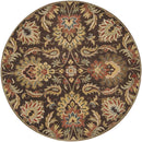 Lyon Traditional Dark Brown Area Rug