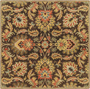 Lyon Traditional Dark Brown Area Rug