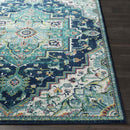 Metz Traditional Teal Area Rug