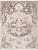 Roubaix Traditional Dark Brown Area Rug