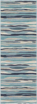 Montauban Modern Aqua Area Rug