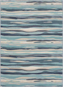 Montauban Modern Aqua Area Rug