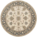 Trappes Traditional Khaki Area Rug