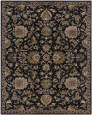 Maubeuge Traditional Ink Blue Area Rug