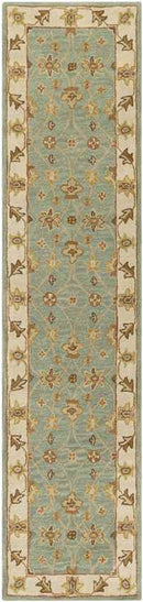 Malakoff Traditional Dark Green Area Rug