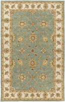 Malakoff Traditional Dark Green Area Rug