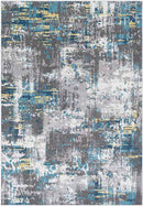 Kourou Modern Teal Area Rug