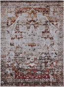 Libourne Traditional Burgundy Area Rug