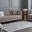 Les Lilas Modern Dark Gray Area Rug