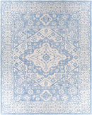 Yvelines Traditional Pale Blue Area Rug