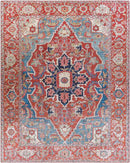 Nievre Traditional Burnt Orange Area Rug