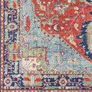Vosges Traditional Bright Red Area Rug