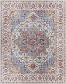 Landes Traditional Pale Blue Area Rug
