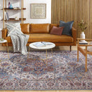 Landes Traditional Pale Blue Area Rug