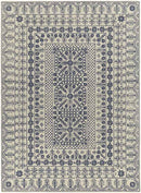 Turin Traditional Denim Area Rug