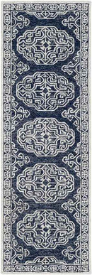 Arezzo Traditional Dark Blue Area Rug