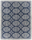 Arezzo Traditional Dark Blue Area Rug