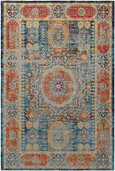Pesaro Traditional Bright Blue Area Rug