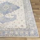 Teramo Traditional Bright Blue Area Rug