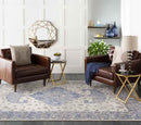 Teramo Traditional Bright Blue Area Rug