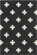 Sardinia Modern Black Area Rug