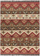 Claudette Rustic Dark Brown Area Rug