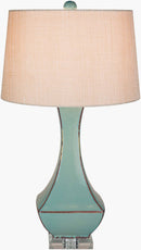 Fischer Traditional Teal Table Lamp